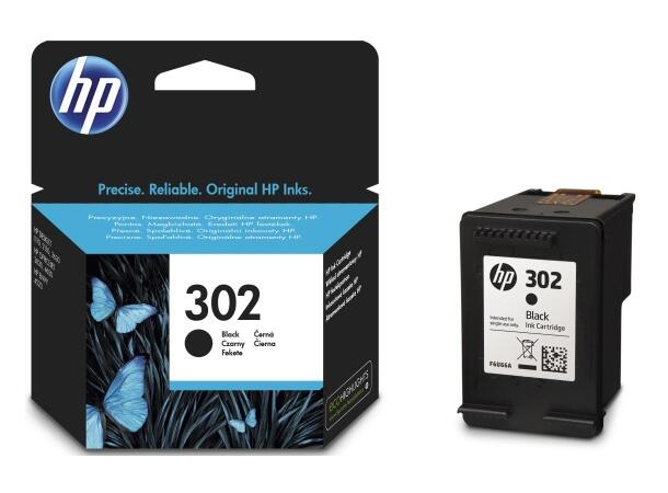 Blekk HP F6U66AE serie 302 sort 